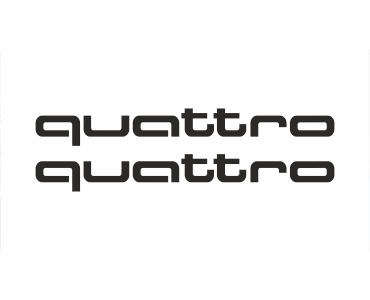 Naklejka na lusterka Quattro