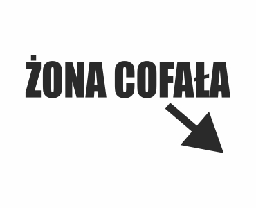 Naklejka Żona cofała