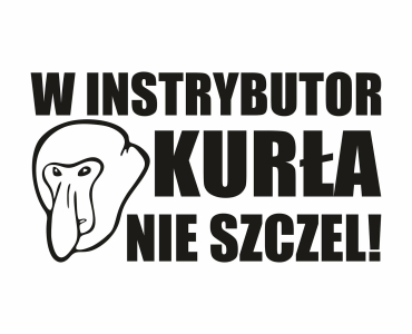 Naklejka Nosacz Janusz Instrybutor