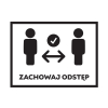 Naklejka Zachowaj ODSTĘP