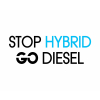 Naklejka Stop Hybrid Go Diesel