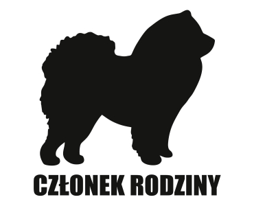 Naklejka Członek rodziny | Chow Chow