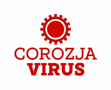 Naklejka Korozja Corozja Wirus Virus