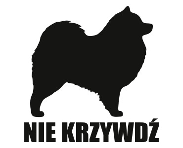 Naklejka Nie krzywdź | Samojed (Samoyed)