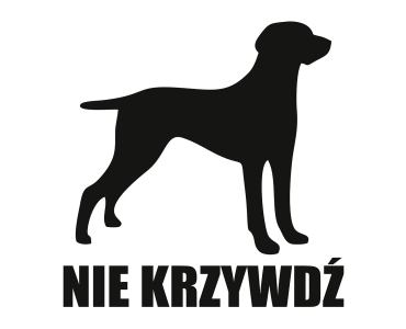Naklejka Nie krzywdź | Gończy Polski