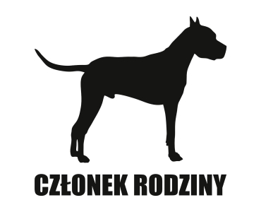 Naklejka Członek rodziny | Amstaf