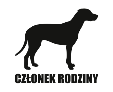 Naklejka Członek rodziny | Dalmatyńczyk