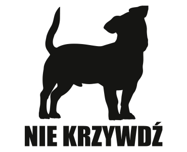 Naklejka Nie krzywdź | Jack Russel