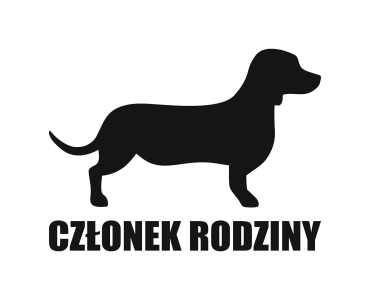 Naklejka Członek rodziny | Jamnik