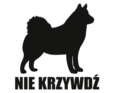 Naklejka Nie krzywdź | Husky syberyjski
