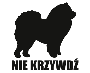 Naklejka Nie krzywdź | Chow Chow