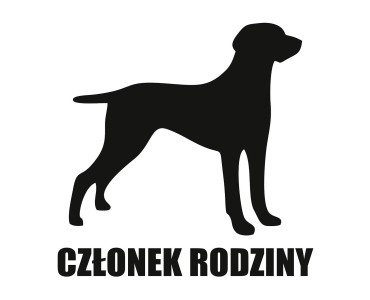 Naklejka Członek rodziny | Gończy Polski