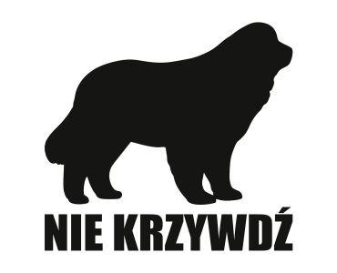Naklejka Nie krzywdź | Nowofunland