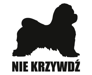 Naklejka Nie krzywdź | Maltańczyk