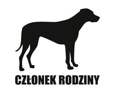 Naklejka Członek rodziny |Rhodesian Ridgeback