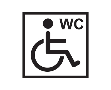 Naklejka WC Toaleta dla Niepełnosprawnych