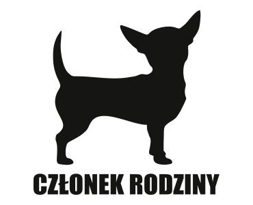 Naklejka Członek rodziny | Chihuahua