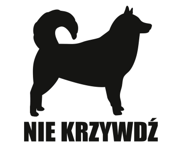 Naklejka Nie krzywdź | Malamut